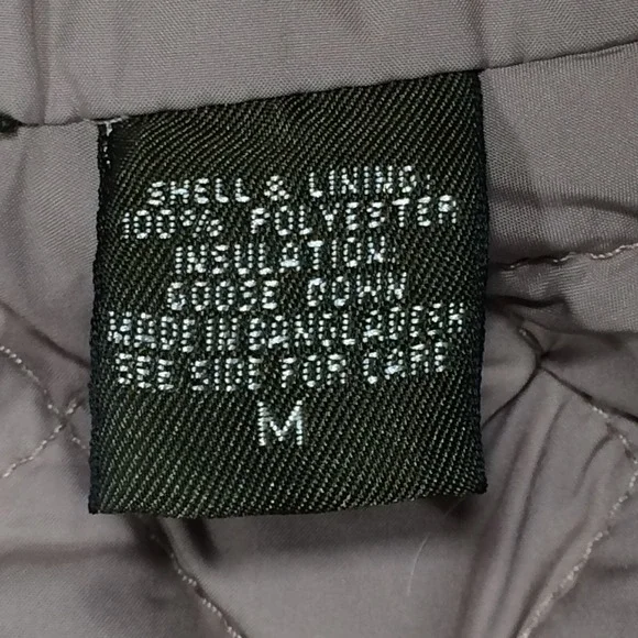 Eddie Bauer Vest Womens Medium Quilted Goose Down Brown Outdoors Hiking - Picture 14 of 16